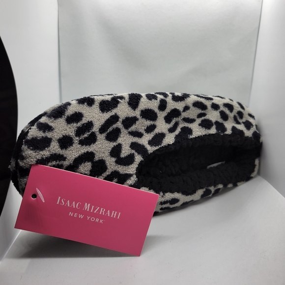 Isaac Mizrahi Leopard Print House Slipper Socks SMALL 5-7 NWT - Picture 4 of 9
